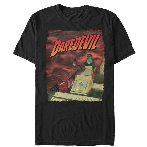 Men's Marvel Daredevil Skyscraper  Graphic Tee Black X Large
