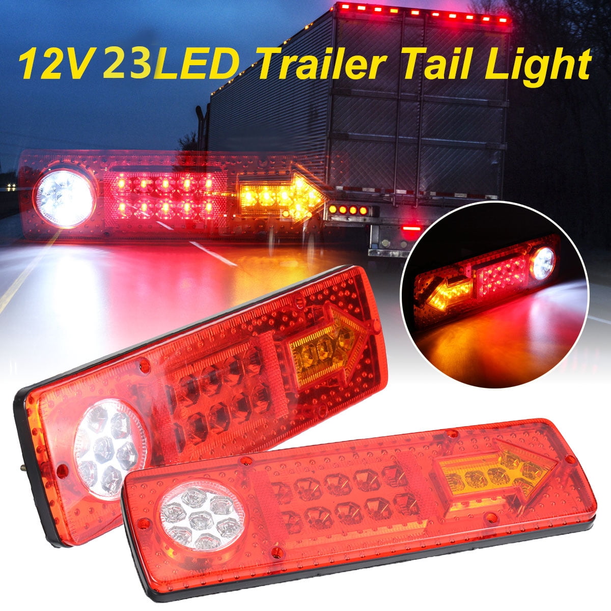 2 Indicator LED Trailer Lighting Kit 95 Series 2x Stop/Tail 1 Fog 1 Reverse