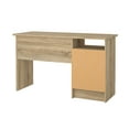 thumbnail image 4 of Tvilum Whitman 3 Drawer Office Desk with 1 Shelf for Adults, Oak Structure, 4 of 19