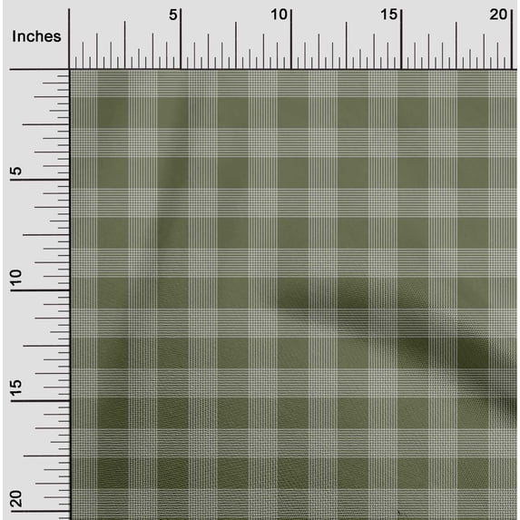 oneOone Viscose Jersey Fabric Gingham Check Printed Craft Fabric BTY 60 Inch Wide
