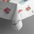 thumbnail image 4 of White Christmas Gnome Pattern Rectangle Tablecloth 60"x102",Waterproof Polyester Rectangle Table Cloth, Wipeable Spillproof Polyester Tablecloth for Dining, Camping, Indoor and Outdoor, 4 of 6