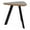 Sarum Twill, variant on Willow Lounge Reception Waiting Room End Table HPL Top / Black Steel / Black