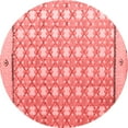 thumbnail image 1 of Ahgly Company Indoor Round Abstract Red Modern Area Rugs, 5' Round, 1 of 4