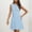 Light Blue, variant on BLTIBY 2025 Womens Casual Button Dress Summer Round Neck Solid Color Sleeveless Dress Fashion Loose Tunic Work Dresses Black L