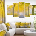 thumbnail image 1 of Misty Road in Yellow Autumn Forest, 1 of 3