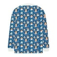 thumbnail image 4 of Cárdigan informal de punto con estampado navideño para mujer, chaqueta con botones y abrigo para mujer, 4 of 5
