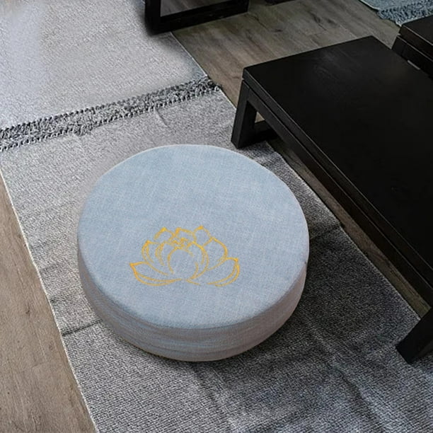 Cojín de Meditación para con Funda Extraíble, Esterilla Tatami Japonesa, Accesorios de Meditación, Almohada de Suelo para , Sala de Estar, Re 6cm
