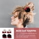 thumbnail image 3 of 2 pares de chicas niñas clips de pelo bowknot oso tocado tocado accesorio para el cabello encantador, 3 of 5