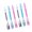 6 sticks, variant on Tibvox 6/12Pcs Injector Shaped Gel Pen 0.38MM Needle Tip Fast Drying Inks For Nurse