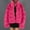 Hot Pink, variant on symoid Womens Faux Fur Coats & Jackets- Ladies Warm Faux Fur Coat Jacket Winter Solid V-neck Outerwear Pink S
