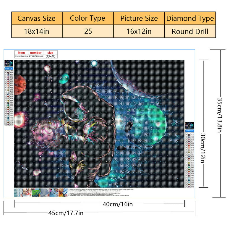 Space Planets DIY Art Paint By Numbers Painting Kit Artist Draw