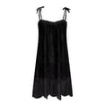 thumbnail image 5 of Elainilye Fashion Sexy Pajama Set for Women Plain Print Suspender Dress Pajamas Home Clothing Lace Sexy Nightgown Sleepwear,Black, 5 of 7