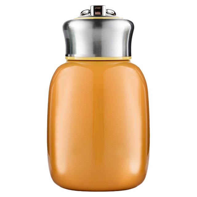 Mini botella de agua de acero inoxidable de 280 ml, aislada, a prueba de fugas, deportiva.