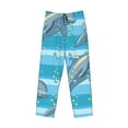 thumbnail image 4 of Goofa Dolphin Printed Soft Pajama Pants for Men, Wide Leg Comfy Casual Lounge Yoga Pants-, 4 of 9