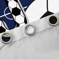 thumbnail image 4 of Feelyou Est Football Sleep Curtains Pack of 2 (52x84 Each), Initial J Blue Window Curtains, 4 of 6