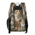 thumbnail image 3 of ALAZA Clear Backpack Cute Cats in Garden PVC Transparent BookBag, 3 of 7