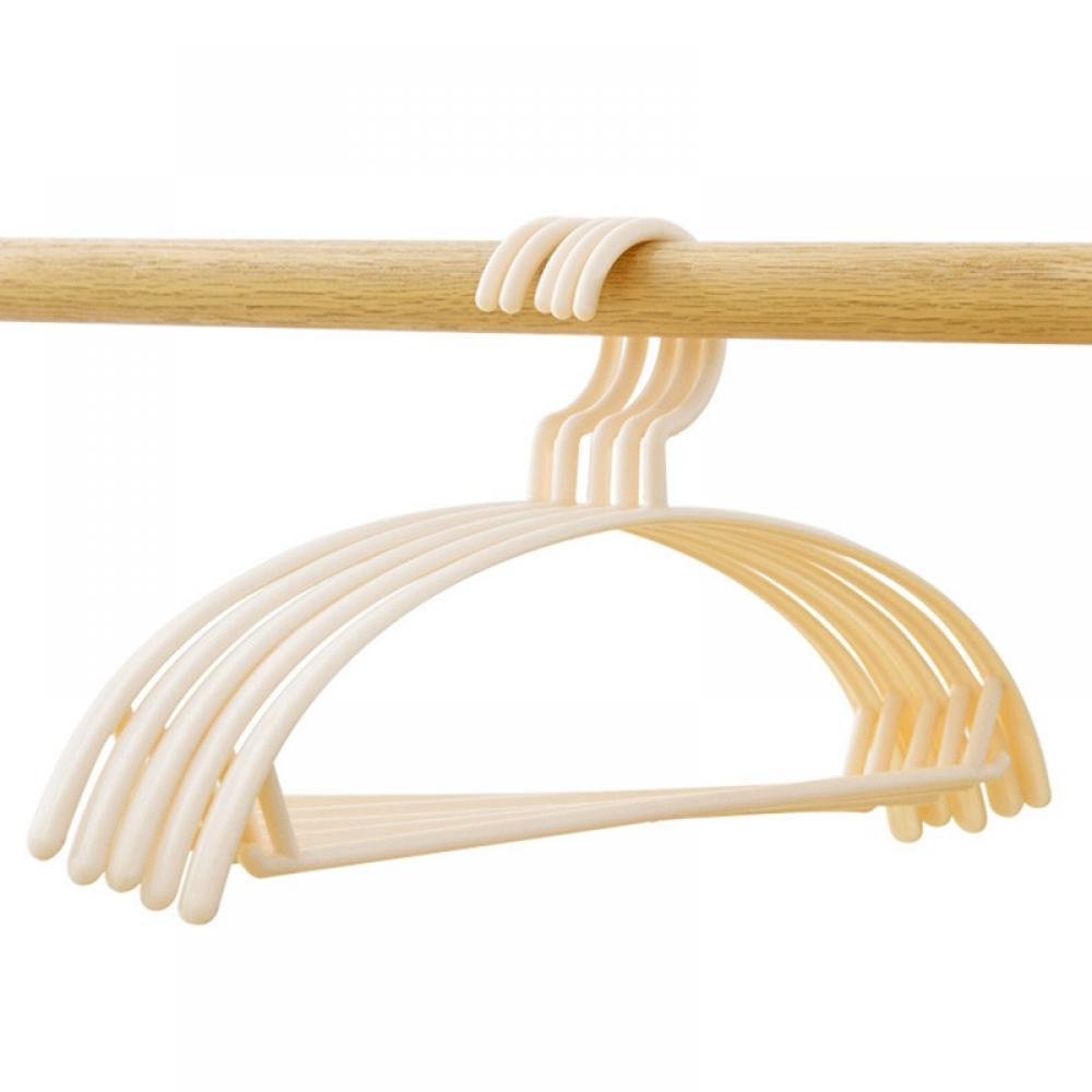Choosebetter Plastic Hangers 10 Pack Heavy Duty Dry Wet Clothes Hangers