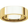 thumbnail image 4 of 6mm Flat Comfort Fit Band in 14k Yellow Gold - Size 5.5, 4 of 9