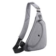 thumbnail image 5 of Segolike Men Chest Bag Bag Lightweight Trendy Purse Chest Shoulder Backpack for Running Climbing Mountaineering Trekking Fishing Grey, 5 of 8