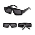 thumbnail image 3 of 5 pieces   Bold Square Frame Sunglasses - Retro Fashion Statement Eyewear, 3 of 4