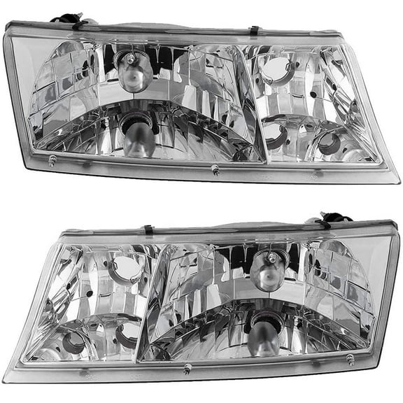 EPIC LIGHTING OE Style Halogen Headlights Assembly Replacement for MERCURY 98-02 GRAND MARQUIS LS GS [ FO2502149 FO2503149 YW3Z13008CB YW3Z13008BB ] Pair