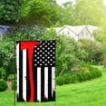 thumbnail image 2 of Wukai Firefighters USA Flag Print Garden Flag 12.5x18 Inch Double Sided Sun-resistant Rain-resistant, Wrinkle-resistant Colorfast(Only Flag), 2 of 7