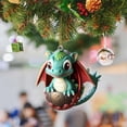 thumbnail image 4 of Adornos colgantes de árbol de dragón para bebé de Navidad, recuerdos de fiesta de acrílico (I), 4 of 5