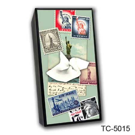 Caravelle Designs TC-5015 NY Postcard Tissue Box Cover