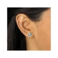 thumbnail image 3 of Round Simulated Birthstone Solitaire Earring and Necklace Set in Platinum over Silver 18"-20", 3 of 6