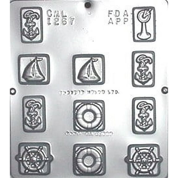 1267 Sailing Assortment Chocolate Candy Mold