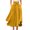 Yellow, variant on Chouyatou Women's Elegant High Waisted Side Slit Irregular Bohemian Maxi Skirt with Pockets