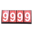thumbnail image 1 of MasteelfCA Tabletop Scoreboard Flipper Four Scoreboards Portable Multi Sports Score Scoreboard for Basketball Football (Red), 1 of 7
