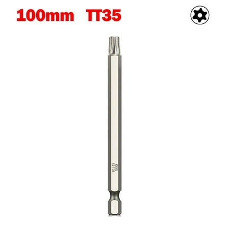 

RANMEI 100mm Hollow Torx Screwdriver Bit Hex Shank T6-T40 Tool For Exact Screw Unscrew