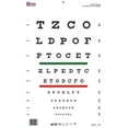 thumbnail image 2 of Snellen Chart with Red and Green Bar Visual Acuity Test 3m / 10 Feet, 2 of 2