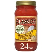 Classico Caramelized Onion & Roasted Garlic Spaghetti Pasta Sauce, 24 oz. Jar