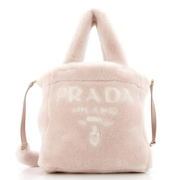 Pre-Owned Logo Tote Shearling Mini By Rebag