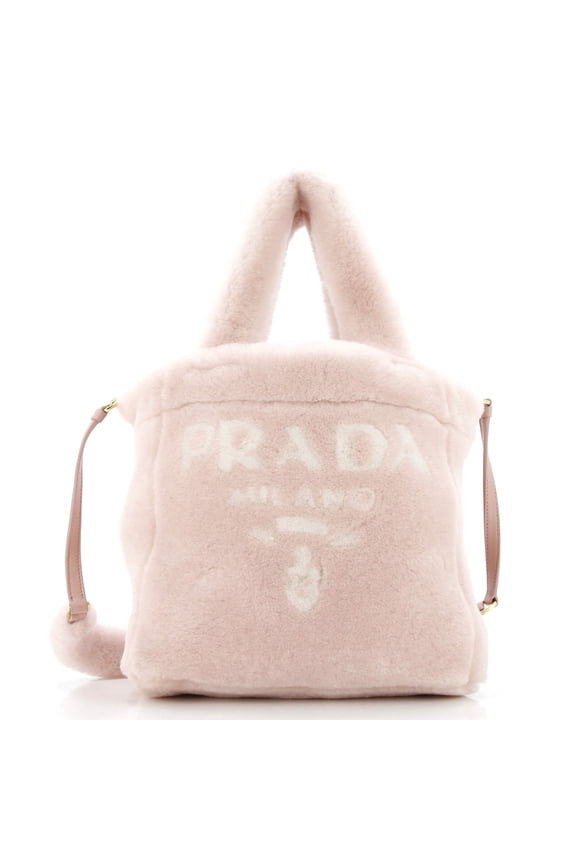 Pre-Owned Logo Tote Shearling Mini By Rebag