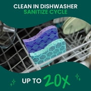 Scotch-Brite Odor Resist Scrub Sponges, Non-Scratch, Rinses Clean, 3 Pack