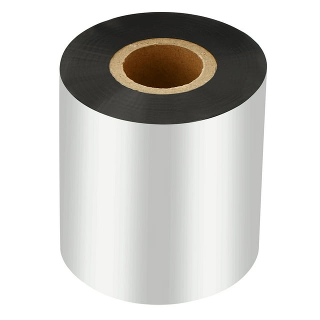 Unique Bargains 2.36'x918' (60mmx280m) Wax Thermal Transfer Ribbon, 1 Roll 1' Core Ink Out Barcode Printer Ribbon, Black