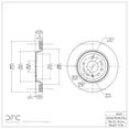 thumbnail image 4 of Dynamic Friction Disques de Frein Arrière Revêtus GEOSPEC 604-65018 (1) pour Chevrolet Vectra 2003-2008, Saab 9-3 2003-2011, Cadillac BLS 2007-2008, 4 of 4