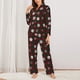 thumbnail image 2 of Fotbe Plaid Snowflakes Festive Conjunto de Pijama de Manga Larga para Mujer con Estampado, Ropa de Dormir de 2 Piezas, Conjunto de Casa Suave y Cómodo con Bolsillos-Large, 2 of 7
