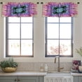 thumbnail image 4 of LALILO Kitchen Curtain Valance Kaleidoscope Art Rod Pocket Window Curtain 52"x 18" Set of 2, 4 of 6