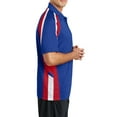 thumbnail image 4 of Mafoose Men's Tricolor Micropique Sport-Wick® Polo True Royal/ True Red/ White 4X-Large, 4 of 5