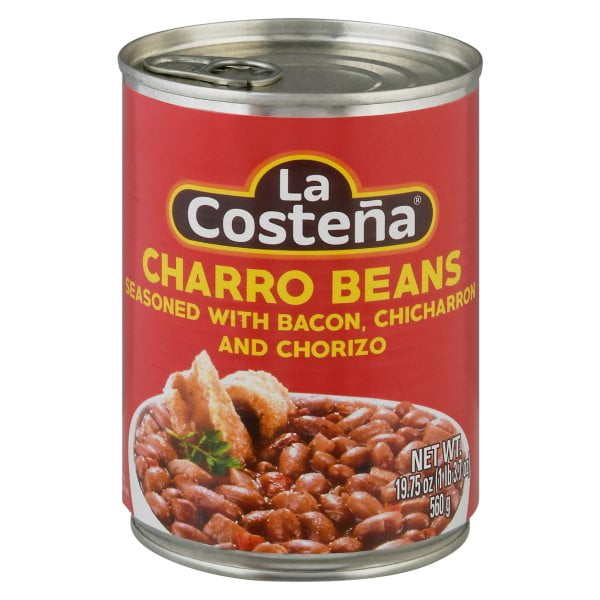 La Costena Bacon Seasoned Charro Beans, 20 oz Can