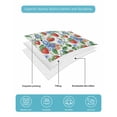 thumbnail image 5 of Strawberry Summer Quilt Set King Size, Soft Microfiber Quilted Bedding Set with 2 Pillow Shams, Summer Botanical Blue Spring Floral Lightweight All Season Bedspread Coverlet for Bedroom 96"x106", 5 of 6
