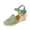 Green, variant on Espadrille Sandals for Women Arch Support Closed Toe Platform Wedge Heel Ankle Strap Summer Dress Shoes