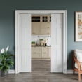 thumbnail image 2 of 48" x 80" (2 Sets of 24") Interior Sliding Pocket Door 6 Raised Paneled Sliding Door With Soft Close / JAMB, 2 of 8