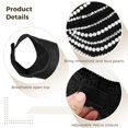 thumbnail image 4 of Sombrero de cola de caballo Timcorr con cristales de diamantes de imitación gorra de béisbol ajustable con brillo visera deportiva abierta para mujer, 4 of 6