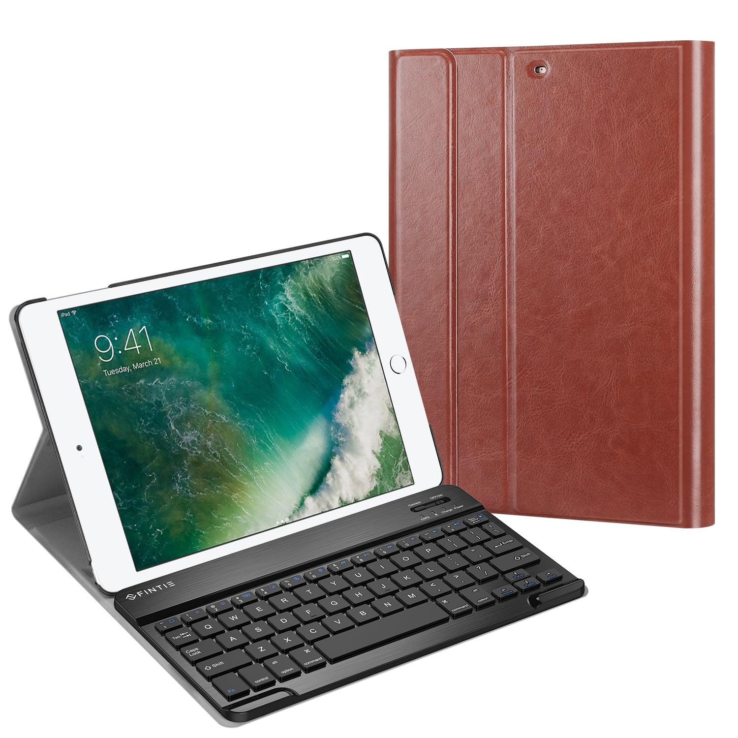 SlimShell Stand Cover w/Magnetically Detachable Wireless Bluetooth Keyboard Love Tree Fintie Keyboard Case with Built-in Apple Pencil Holder for iPad Air 2019 3rd Gen/iPad Pro 10.5 2017 
