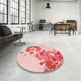 thumbnail image 4 of Ahgly Company Machine Washable Indoor Rectangle Transitional Pink Area Rugs, 2' x 4', 4 of 7